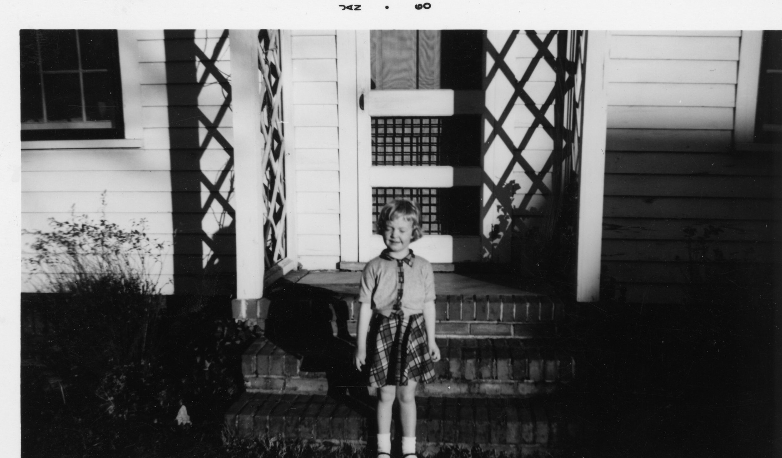 Ginger Chadwick at Fannie Watson’s home in Kinston 1960