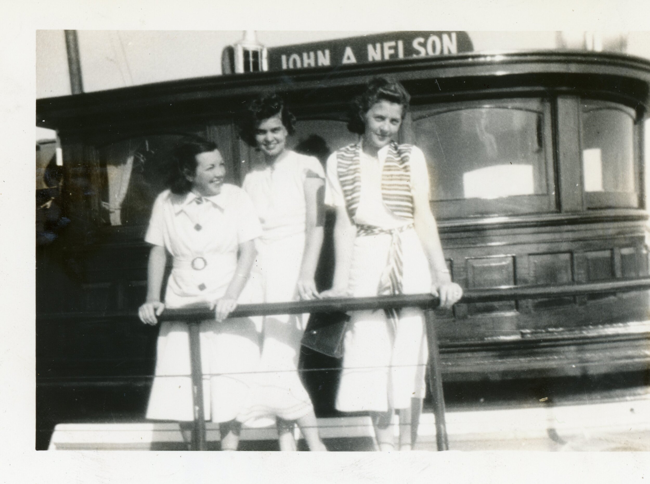 August 6, 1938 John A. Nelson: L-R: “Hunky” Revata Chadwick, Dorothy Chadwick, Bertha Gray