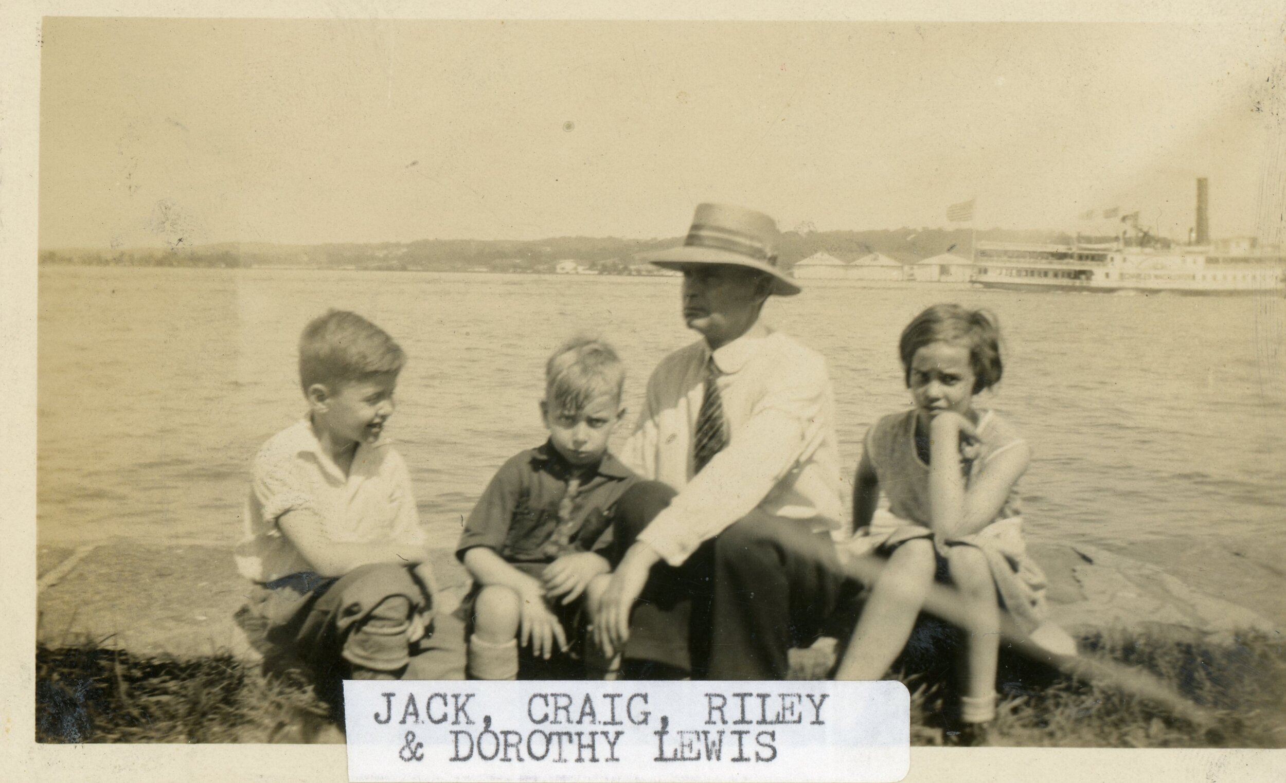 Jack, Craig, Riley, and Dorothy Lewis (Riley–father--Jack, Craig, Dorothy were Riley’s children)