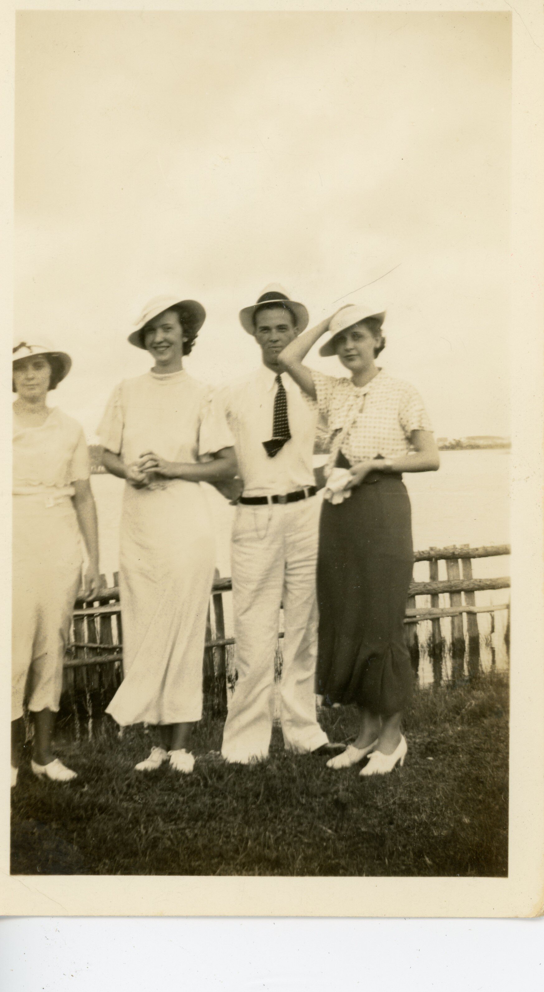 Orville Gaskill (only male in picture) and Dorothy Lewis Chadwick on far right