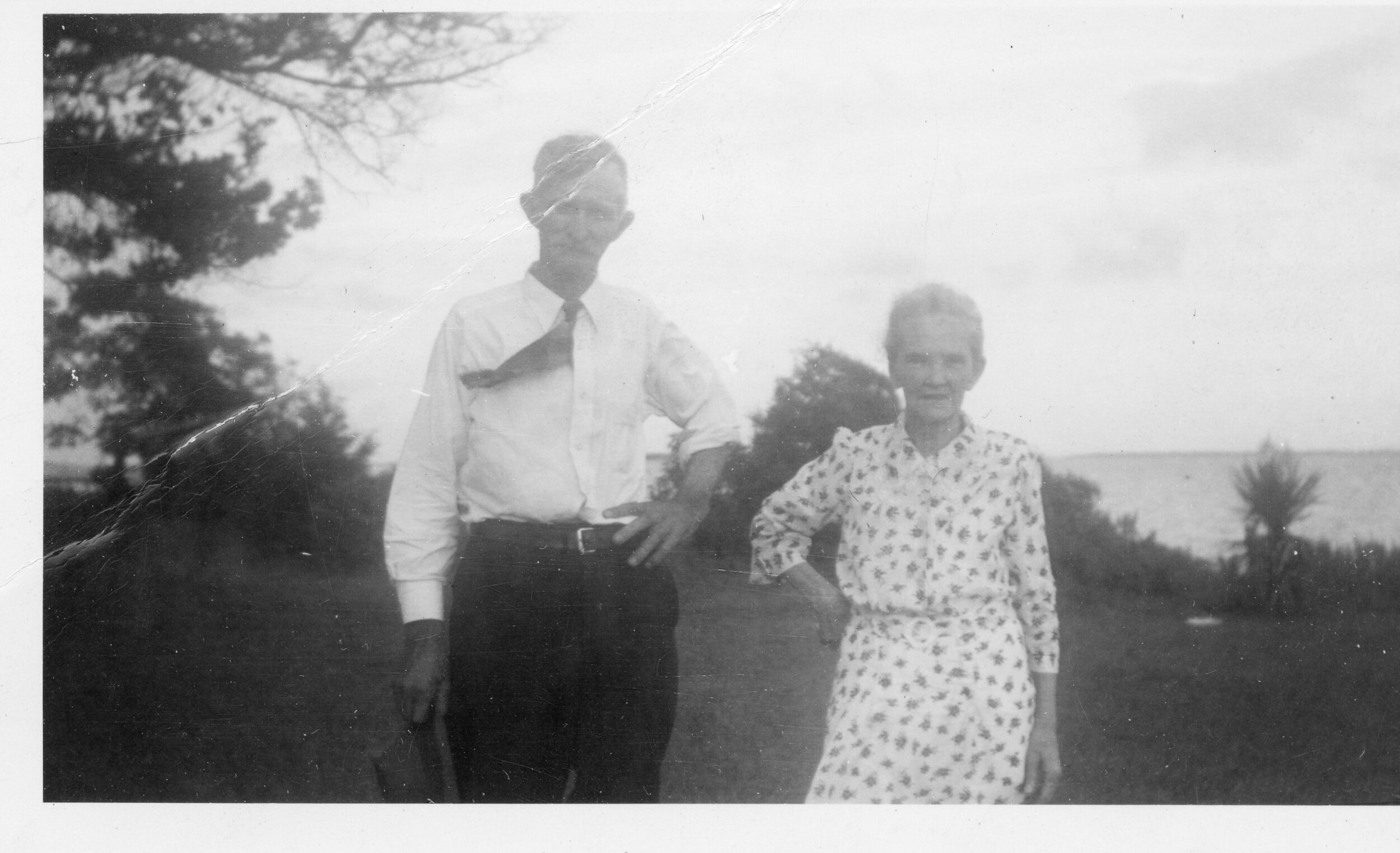 Poppa and Aunt Mag Gibbs (mother of Margaret, Laura, Betty, Ruth, Annie Mae, Ben, Tom and Sam)