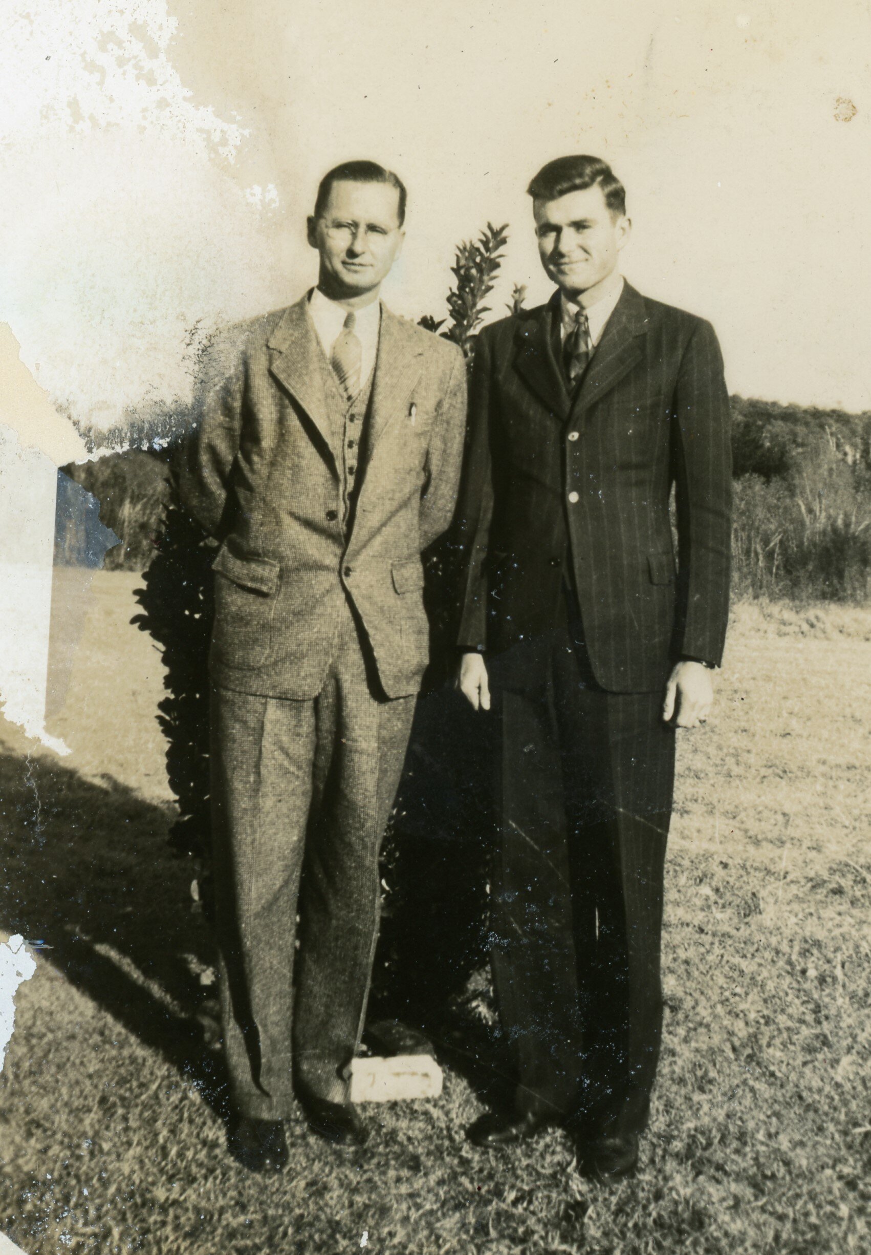 Donald and Norman–brothers–sons of Guy and Myrtle Chadwick, 1937