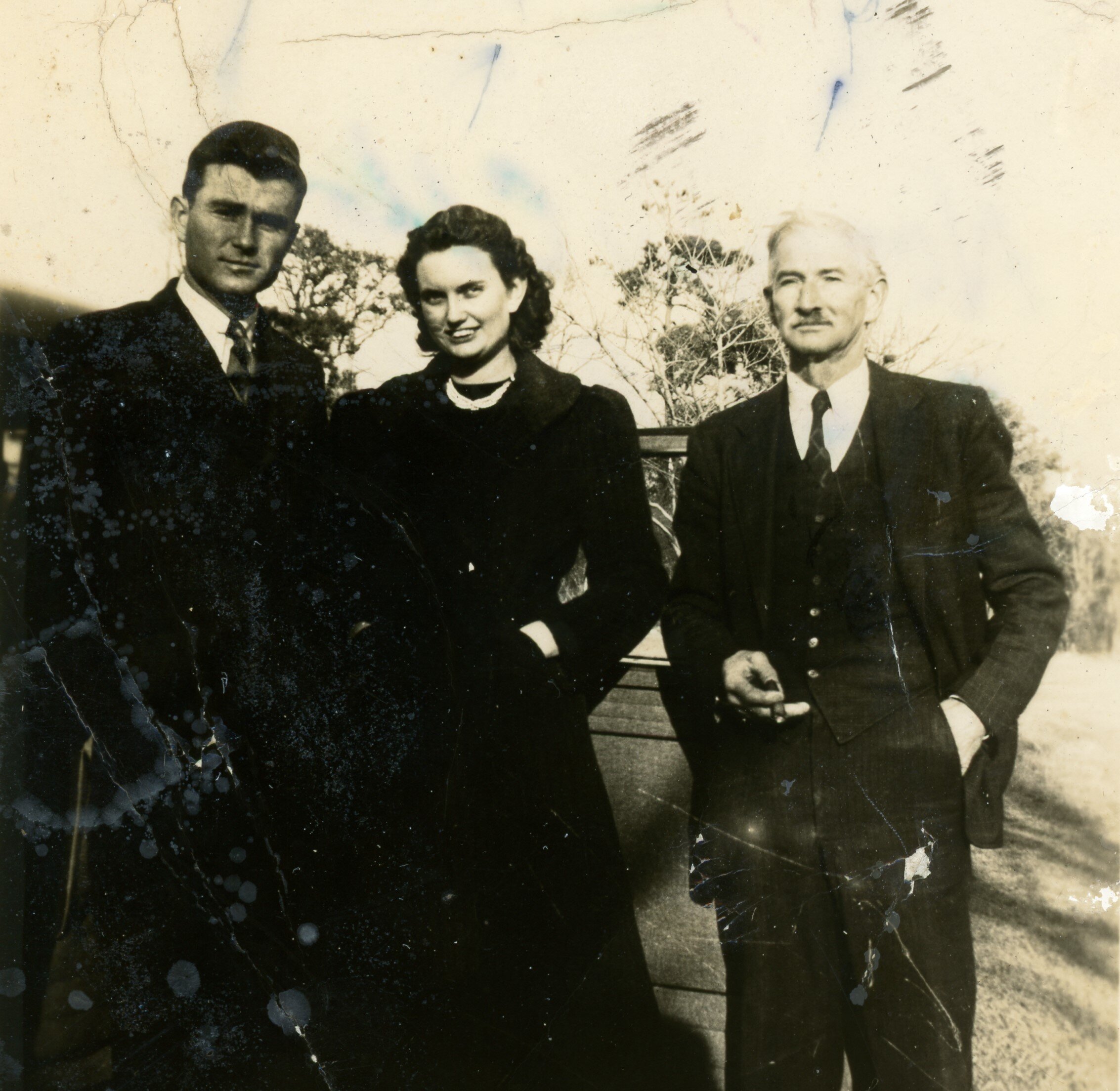 Norman, Anne, and Mr. Guy Chadwick, November 1937