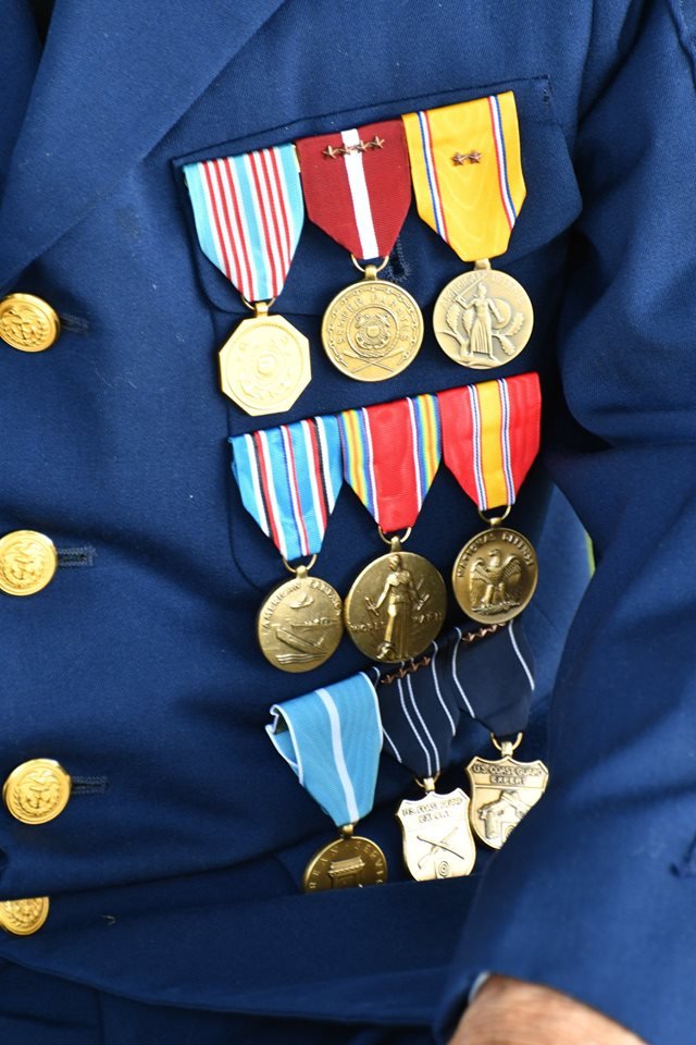 Ira's medals up close