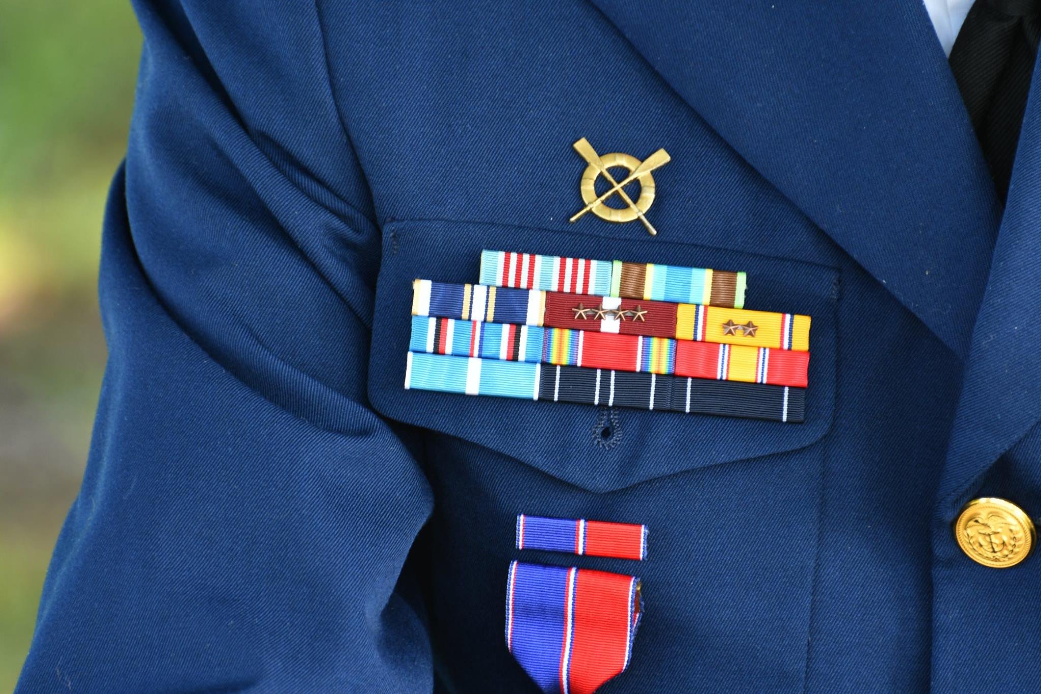 Ira's medals up close