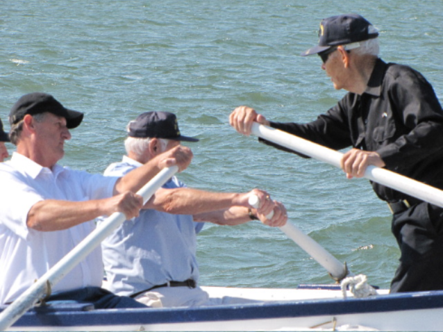Ira with oar crew