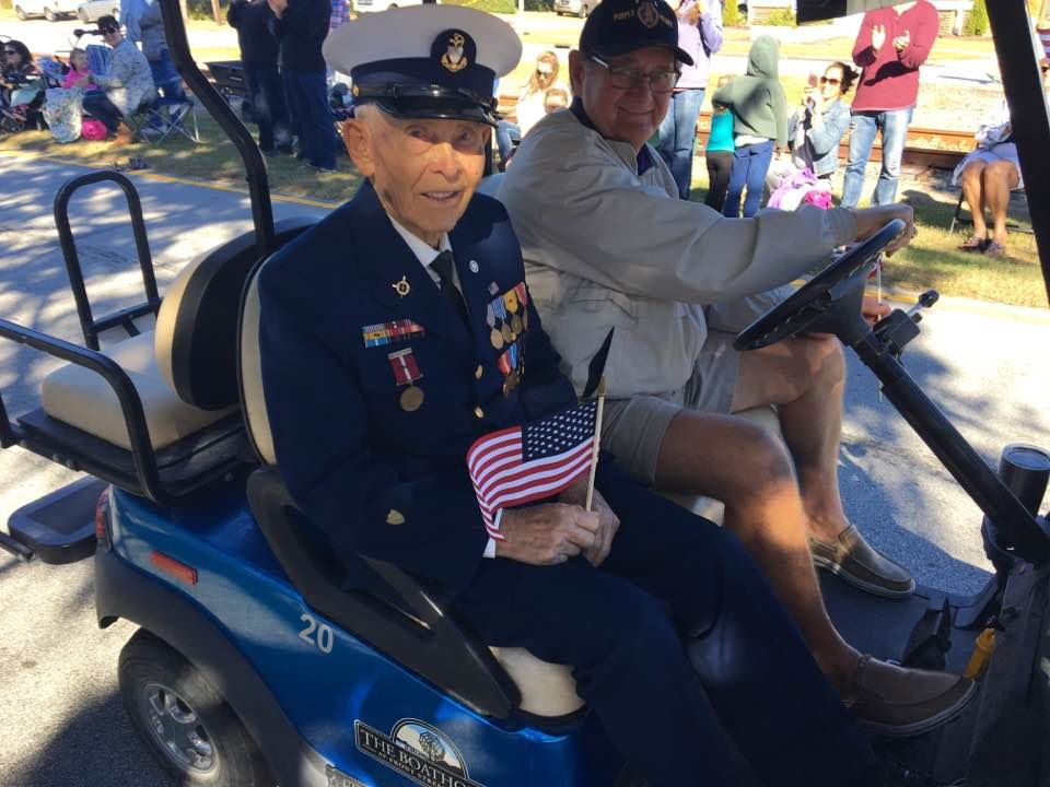 Ira Lewis at the Veterans Parade, 2016