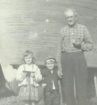 Greta, Billy Rose, Uncle Stacy Guthrie. He's holding Billy's hand.