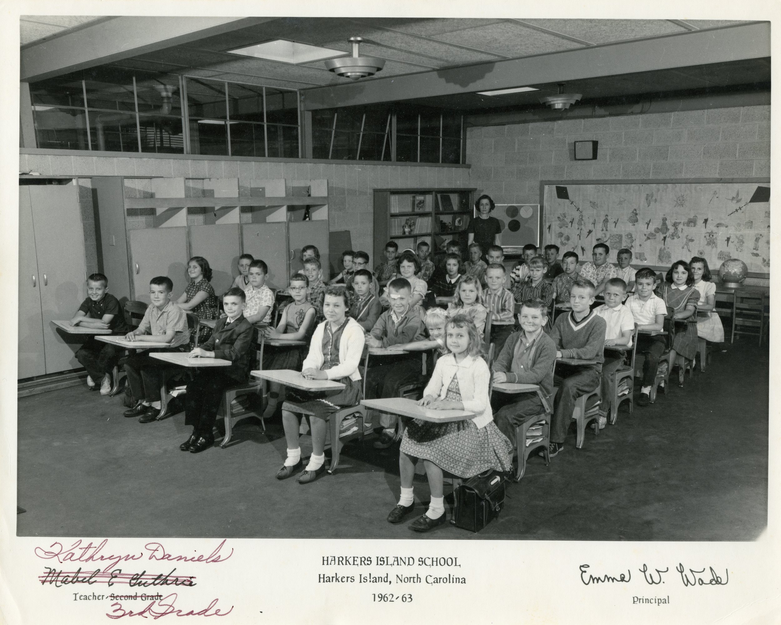 Harkers Island School 1962-63 3rd Grade