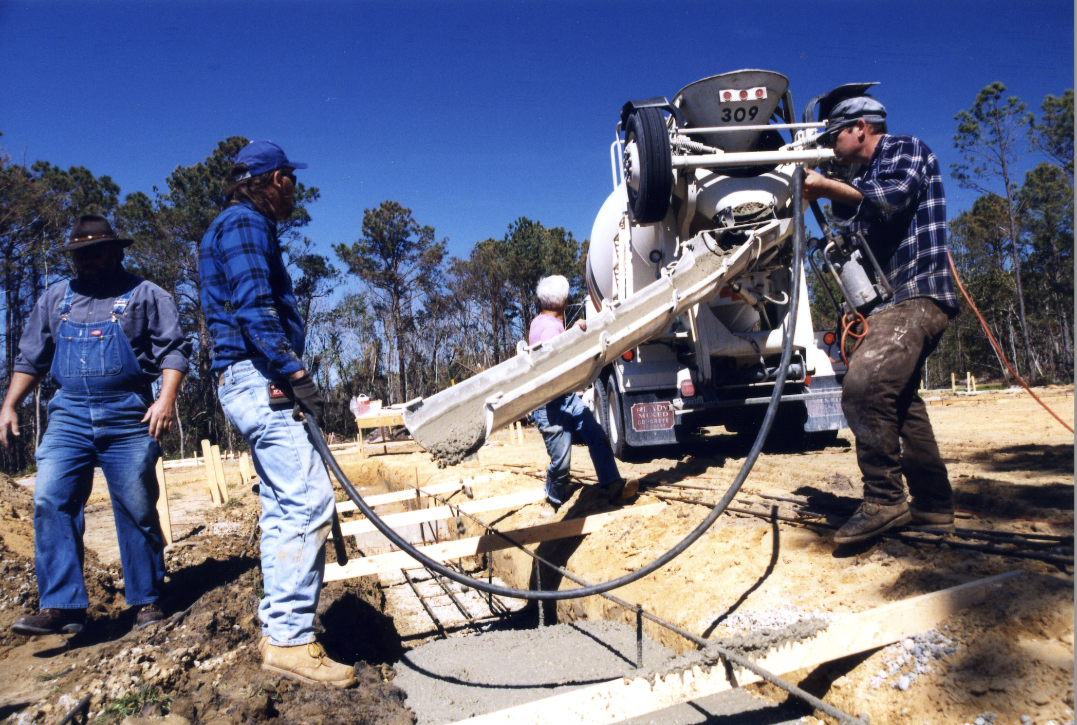 Pouring Footings