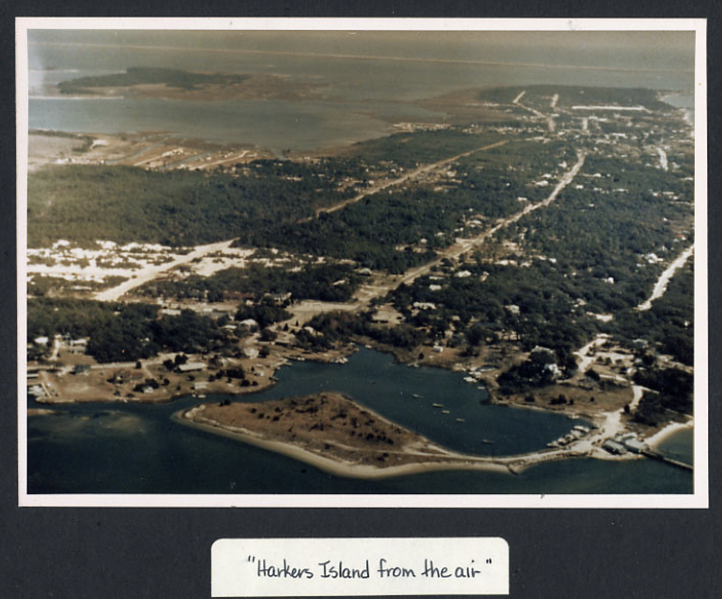 Ariel Photo of Harkers Island 70s