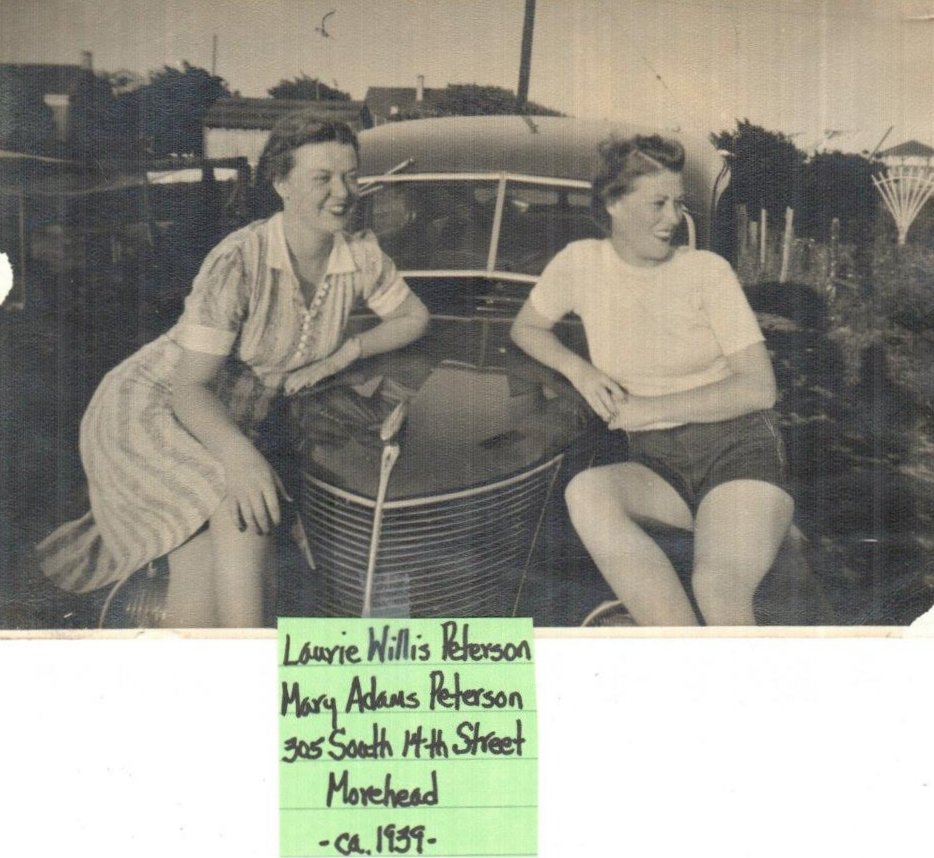 Laurie Willis Peterson, Mary Adams Peterson, 305 S. 14th St., c 1939