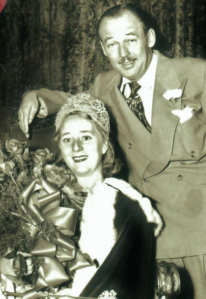 Margaret Gould and Jack Bailey, Queen for a Day 1950 in Hollywood, CA