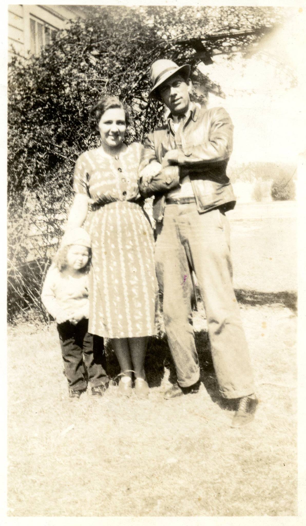 Adelaide Guthrie and Mr. John T. and Miss Bobbie Mason