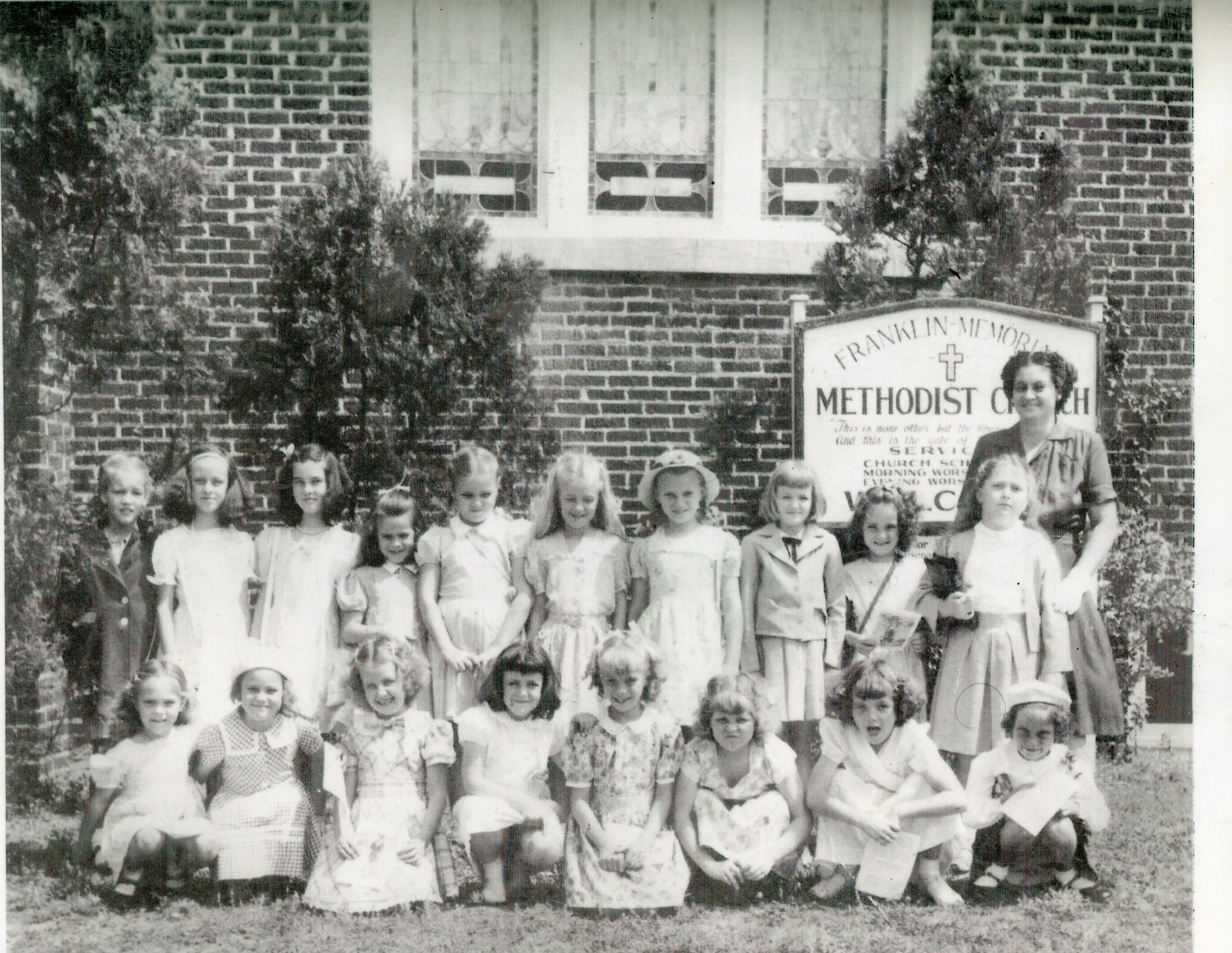 (Miss) Jenette Guthrie_s Sunday School Class ca mid 40s