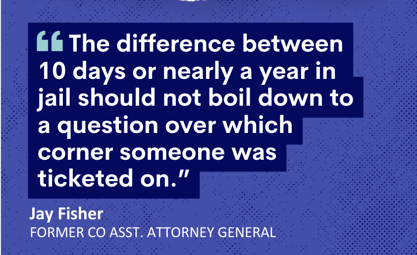 "the difference between 10 days or nearly a year in jail should not boil down to a question ocer which corner someone was ticked on."