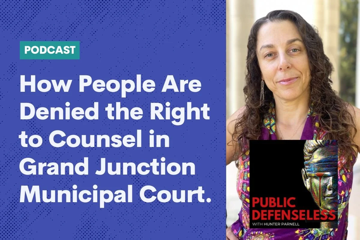 Podcast cover with Public Defenseless Logo