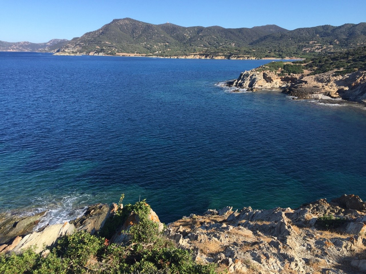 The coast between Chia and Sant'Antioco