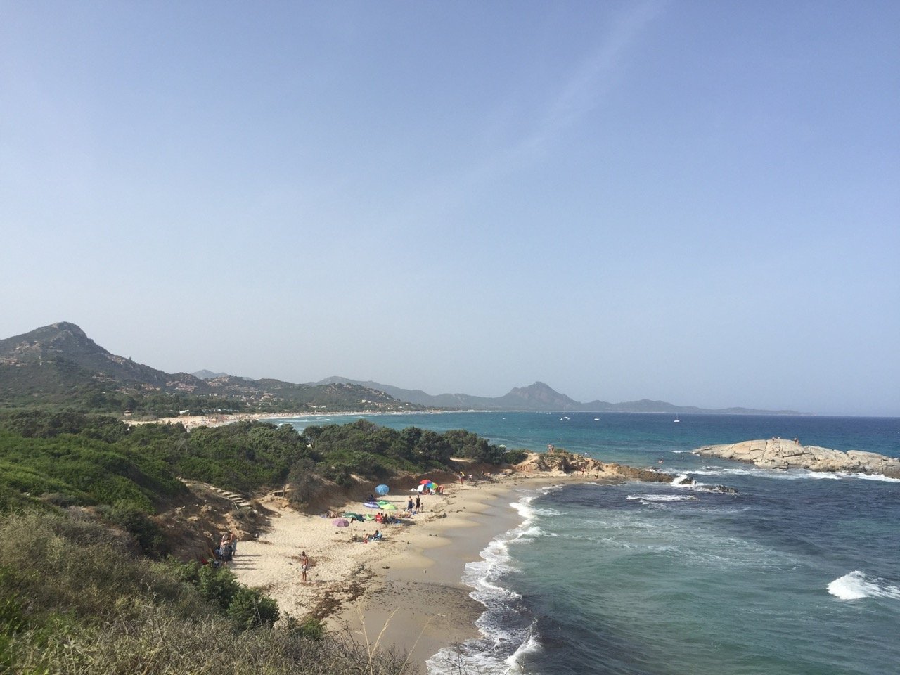 A beach on the Costa Rei 