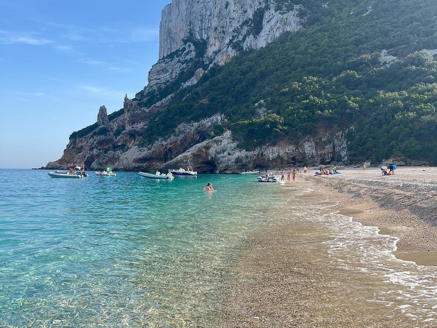 Cala Sisine beach in the Gulf of Orosei