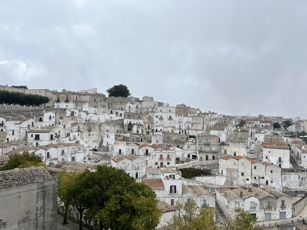 The white stone houses of Monte Sant'Angelo