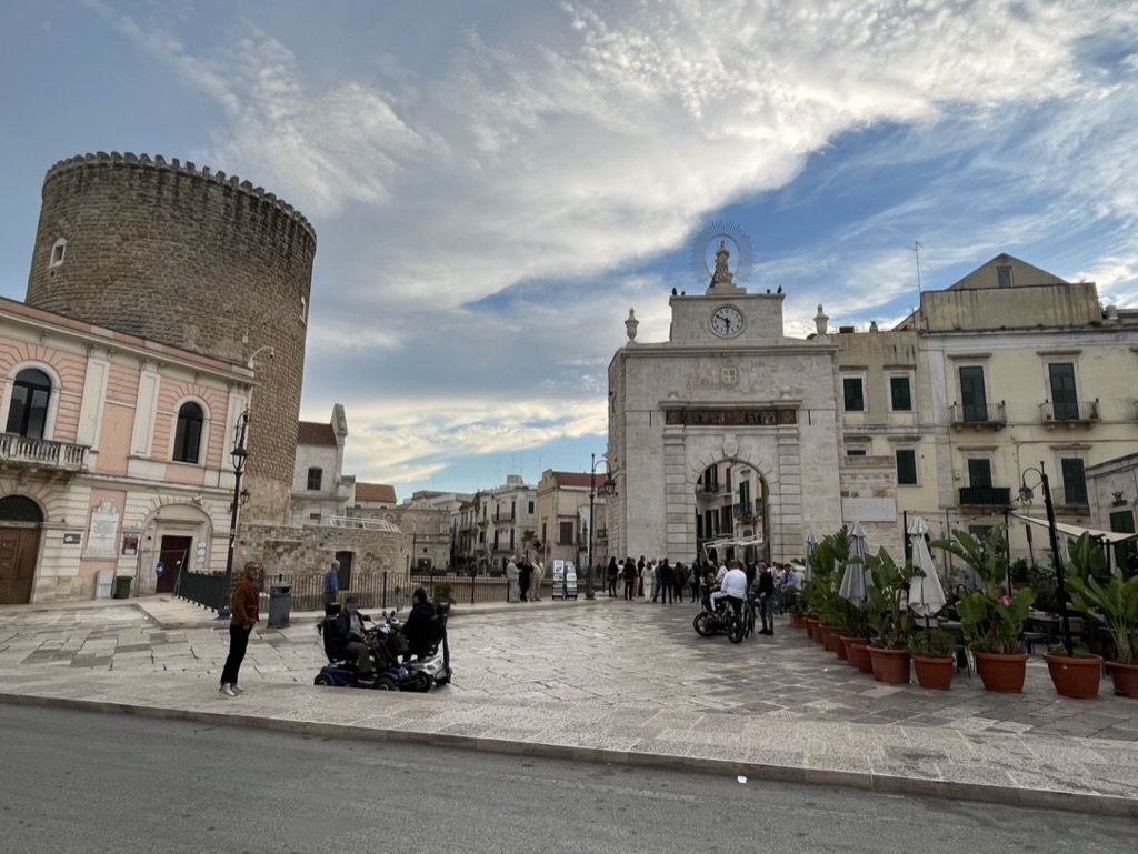 Porta Baresana Gate leading to the historic quarter of Bitonto