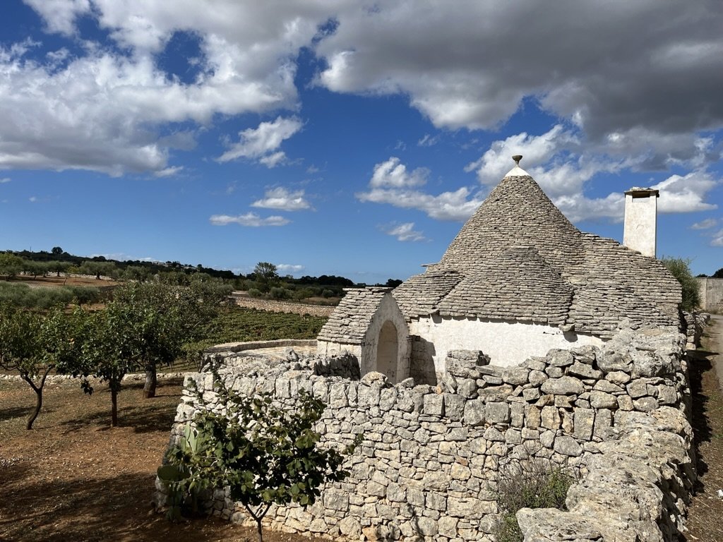 A trullo house in the Valle d'Itria countryside near to Alberobello