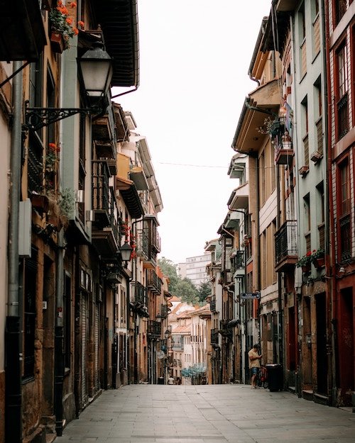 A picturesque street in Oviedo