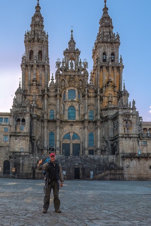 The cathedral in Santiago de Compostela