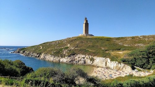The Tower of Hercules lighthouse outside of A Coruña