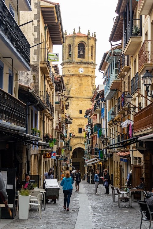 The town of Getaria in the Basque Country