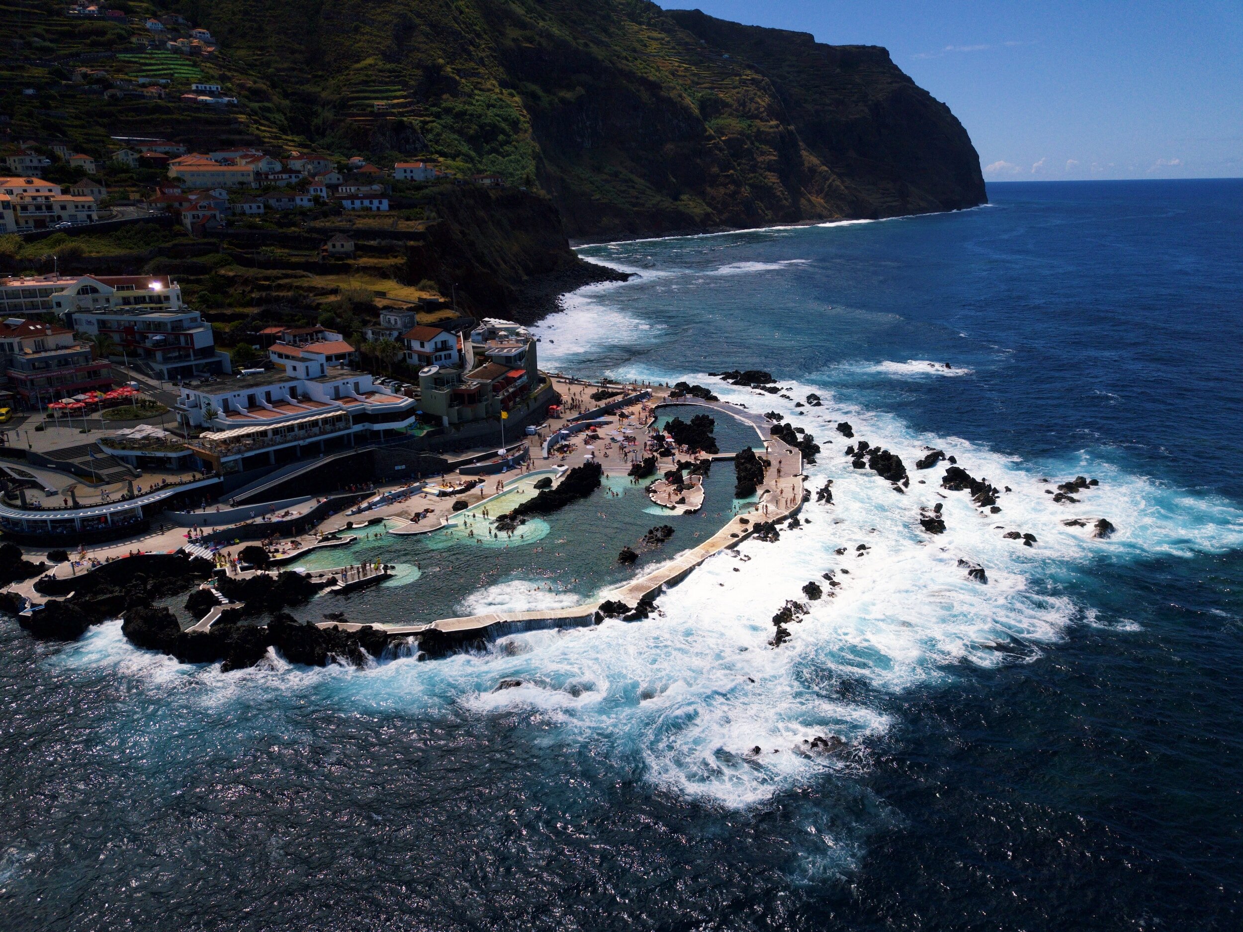 The natural sea pools at Porto Moniz