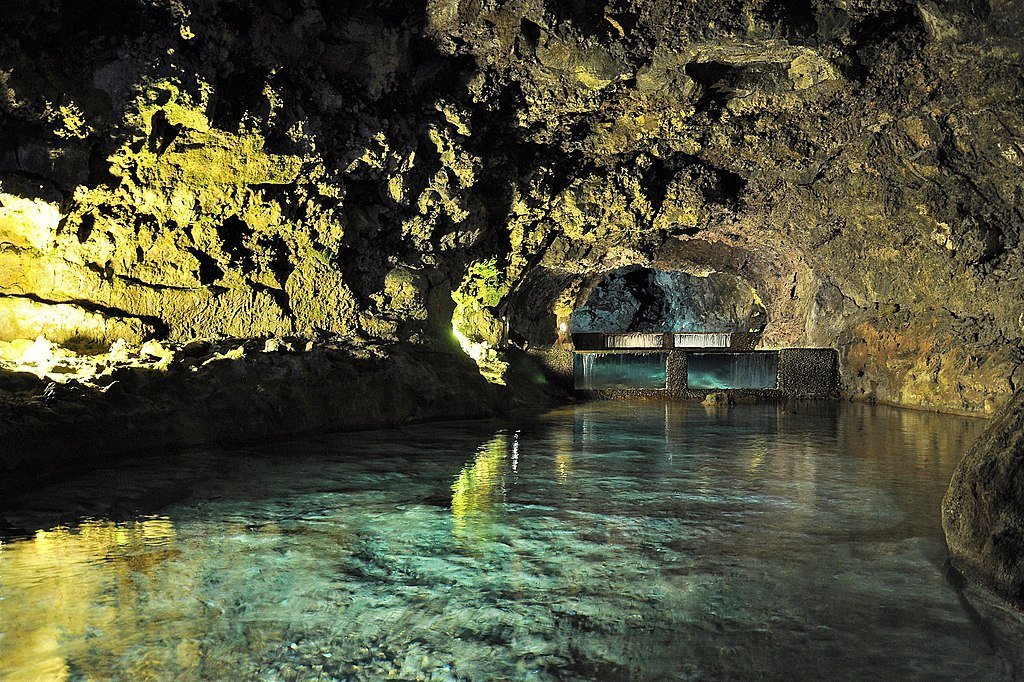 An underground pol in the São Vicente Caves. 