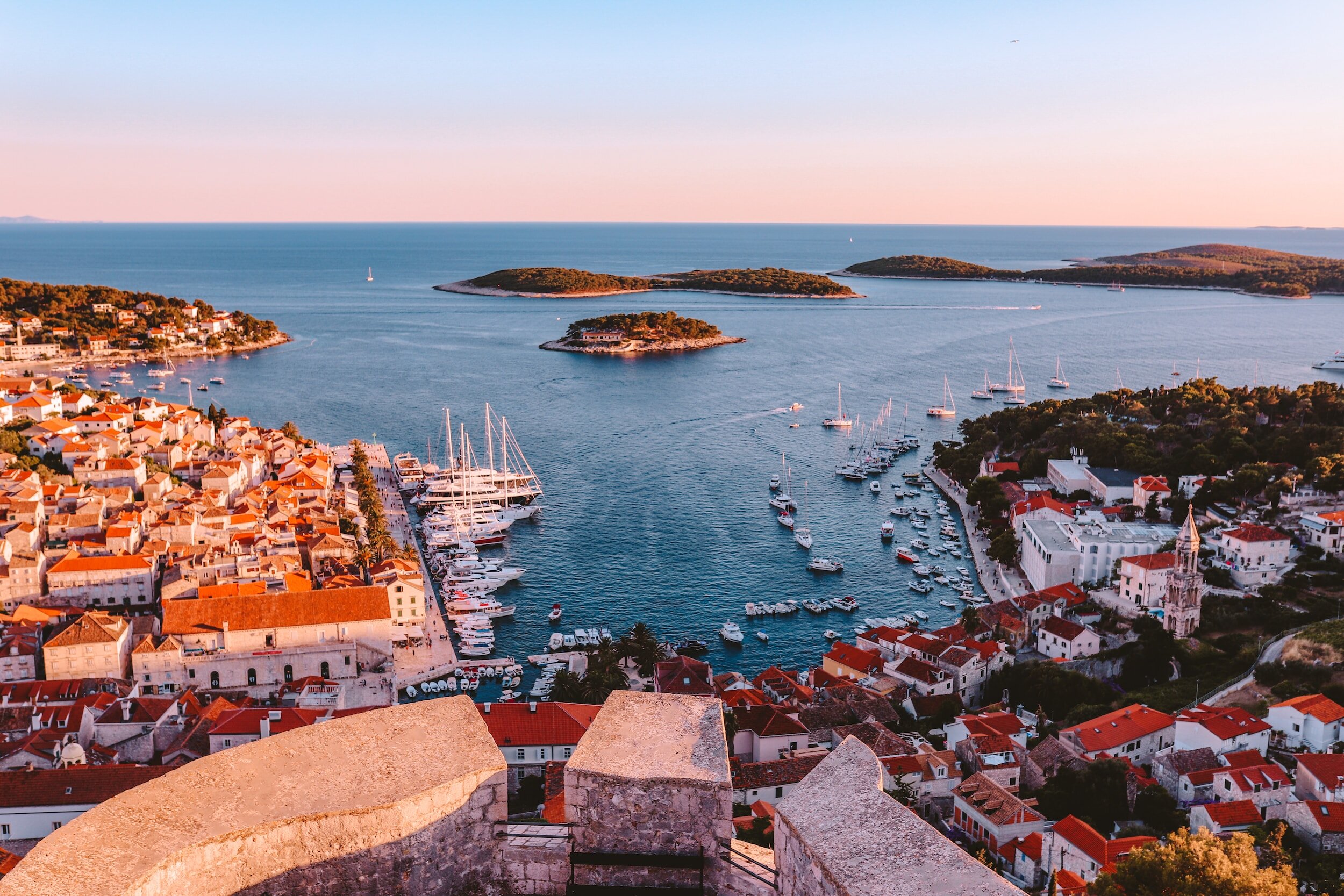 Croatia - beautiful Mediterranean coast landscape in Dalmatia