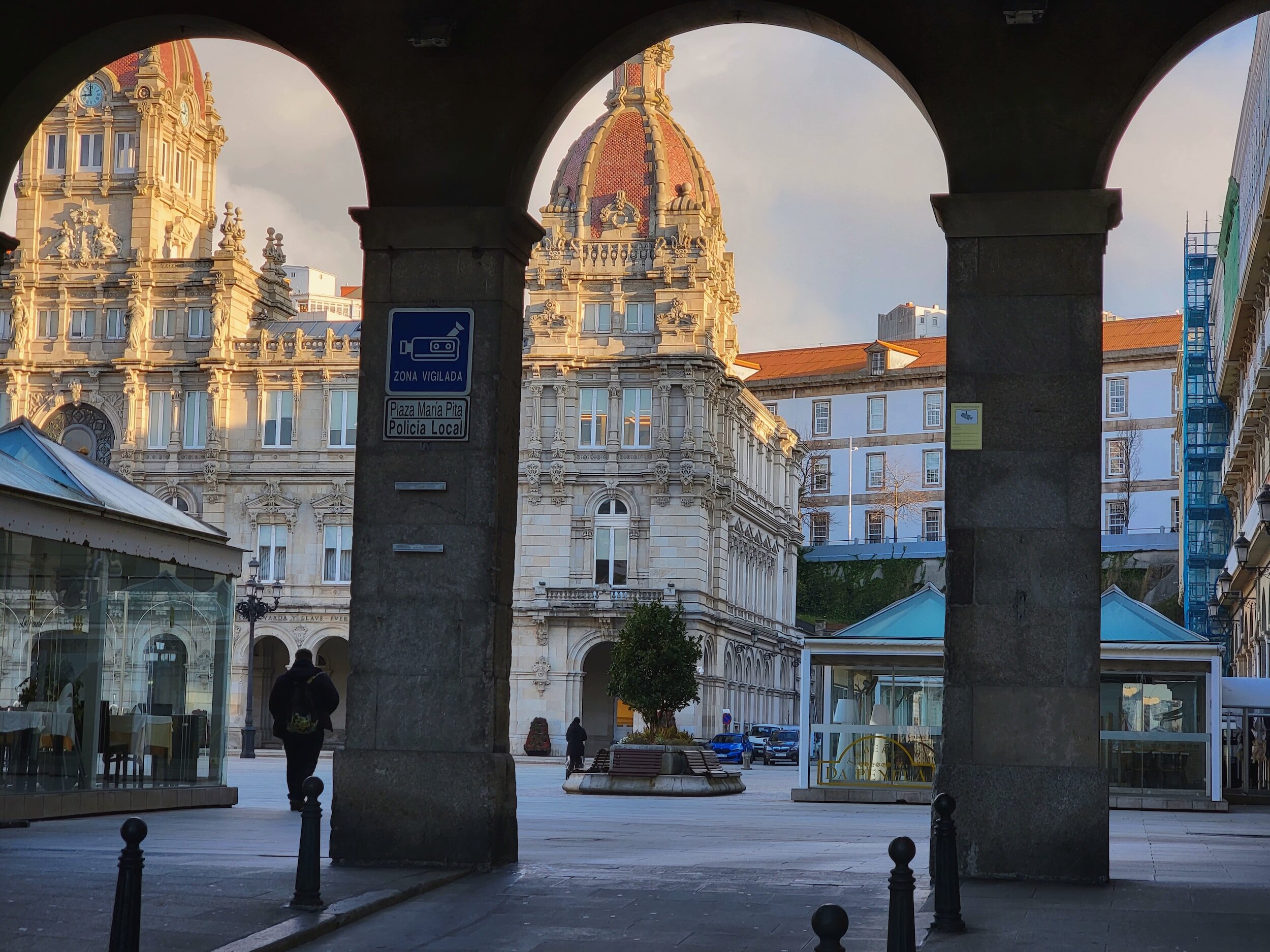 A Coruña's central square
