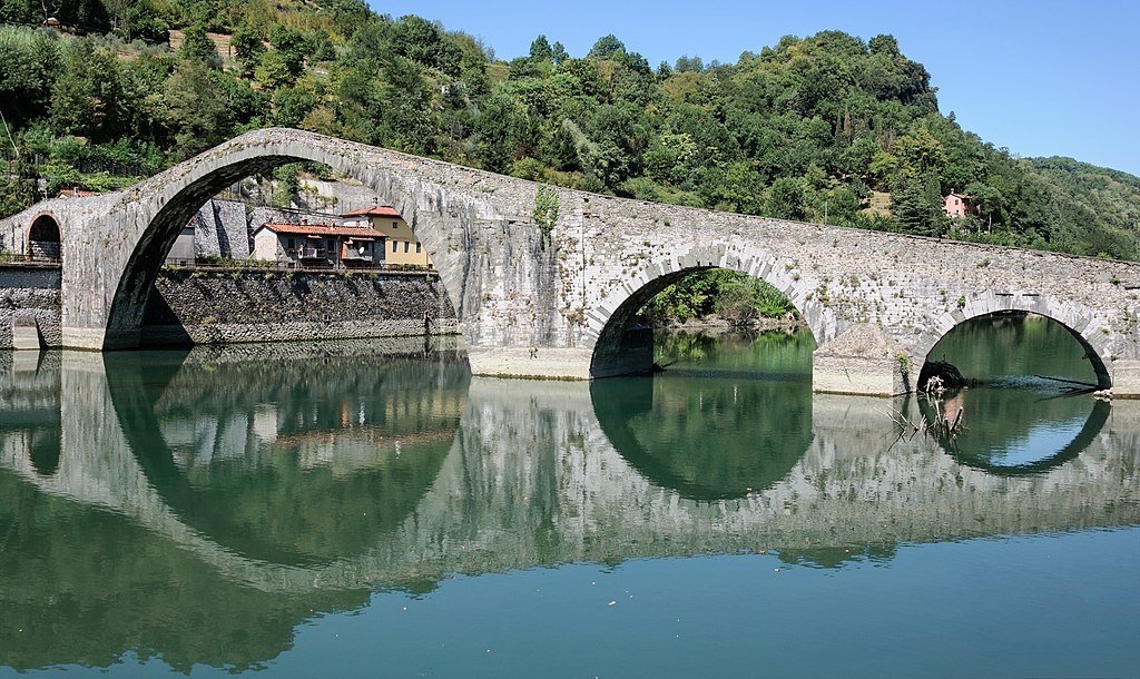 The Ponte del Diavolo bridge in the Gafagnana region