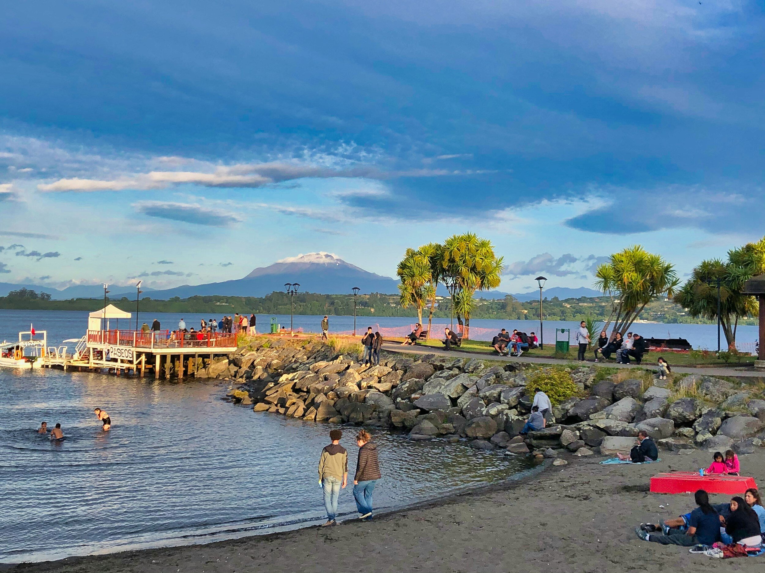 The lakefront in Puerto Varas