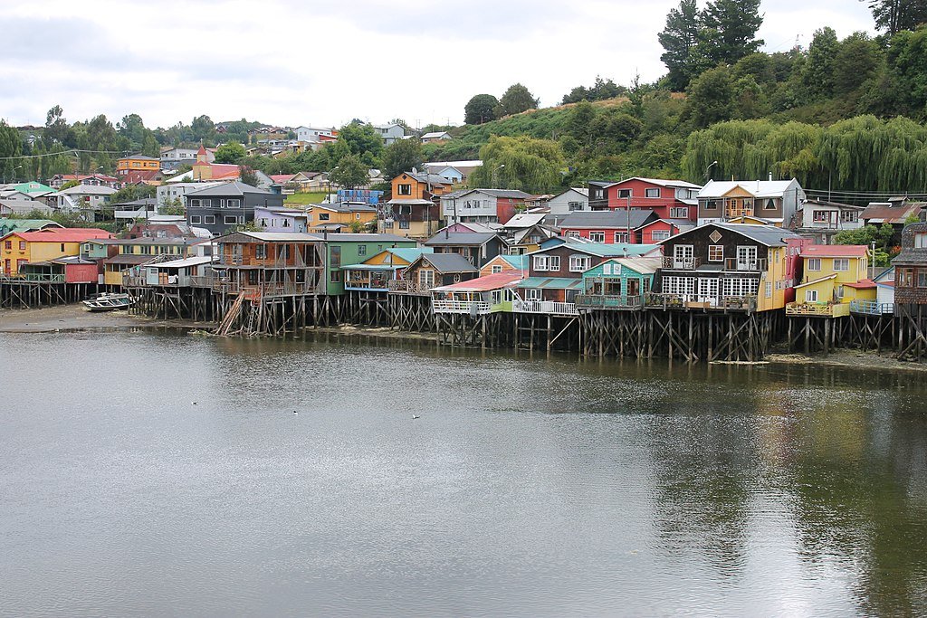 Palafitos houses in Castro