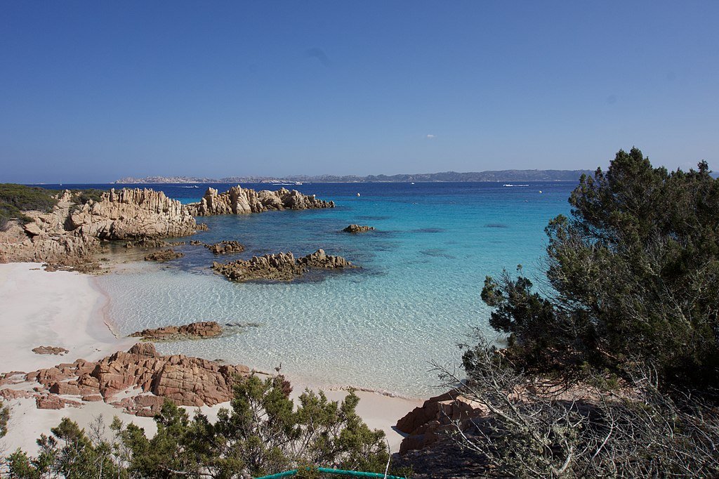 Spiaggia Rosa on the island of Budelli in the archipelago