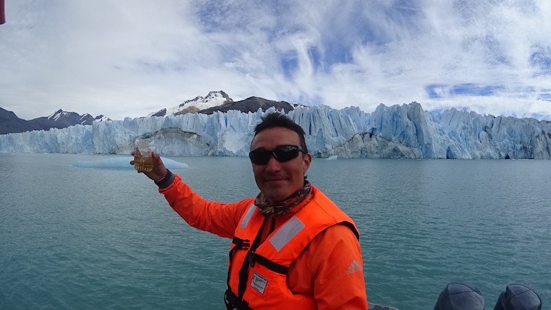 Andres by a glaciar