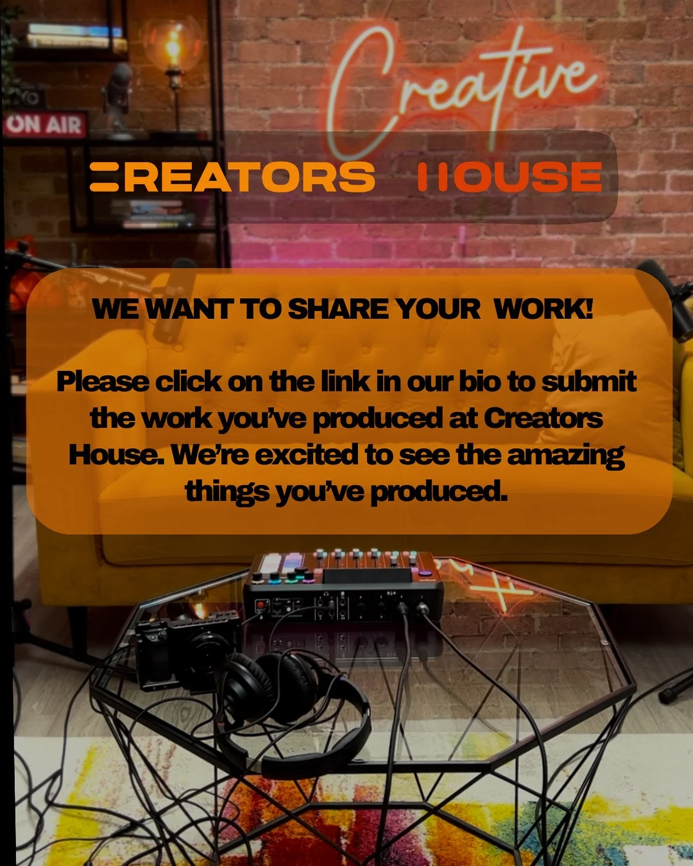 We want to share your work! 

We want to see the work you&rsquo;ve created here at Creators House! Please see the link in our bio or our stories to submit. 

#creatorshouse #freestudio#creatives#studio#equipment#photography#strobe#photoshoog#videogra