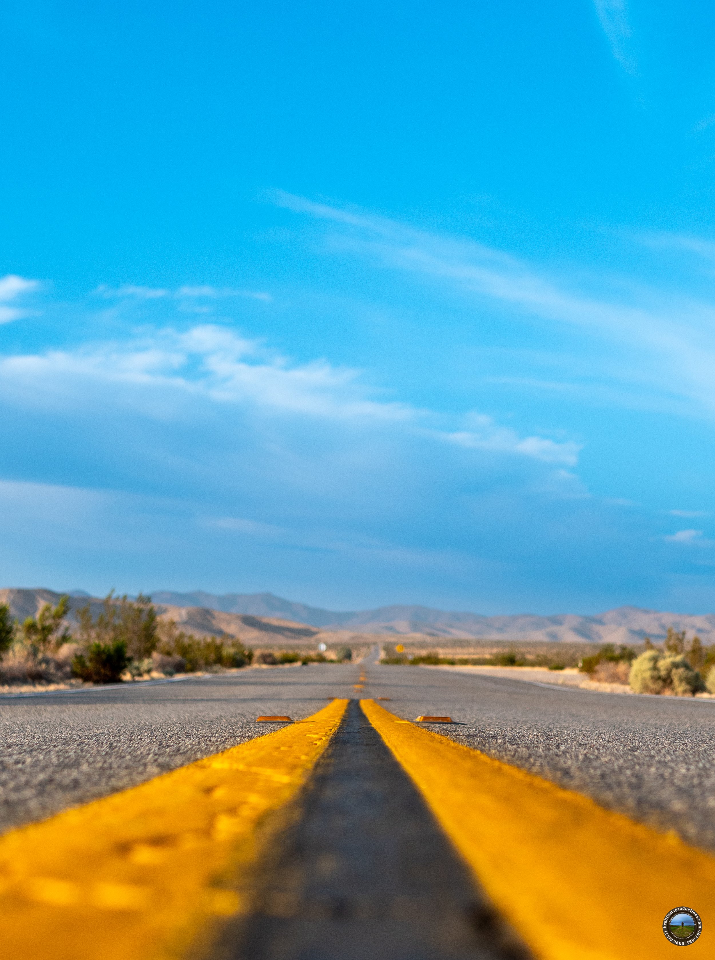 I-40 . Desert Road. Arizona.