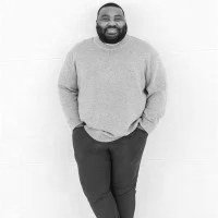 Black and white photo of Diontre Pate