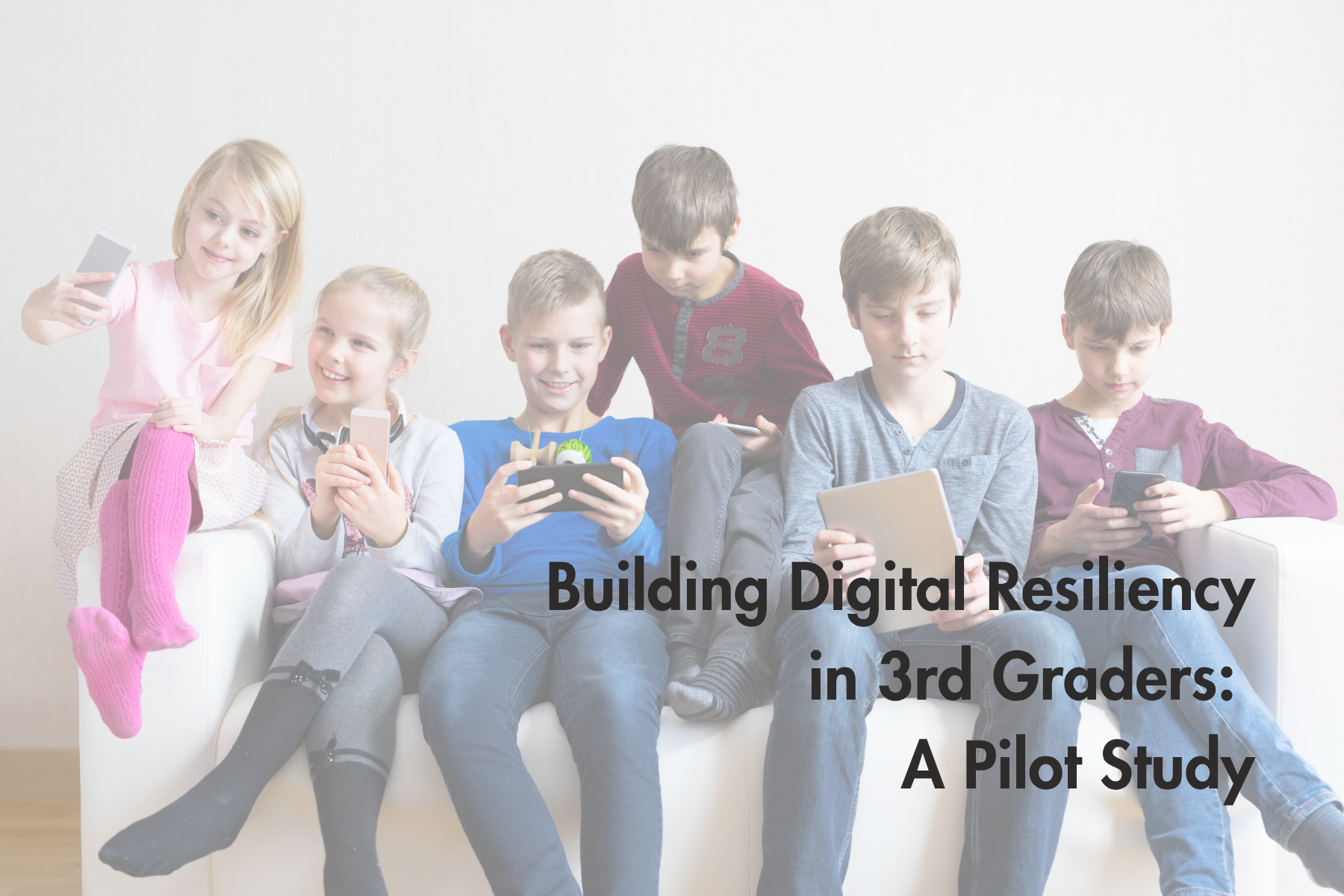 Building Digital Resiliency in 3rd Graders: A Pilot Study