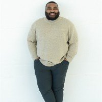 Black and white photo of Diontre Pate