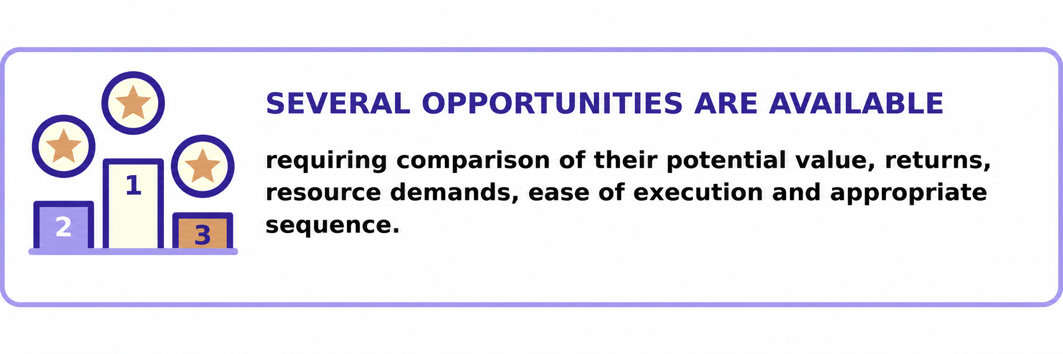 When sevaral opportunities are available - one of the strategic inflection points where Pambanua, a Strategic Business Diagnostic by East African Solutions could be valuable.