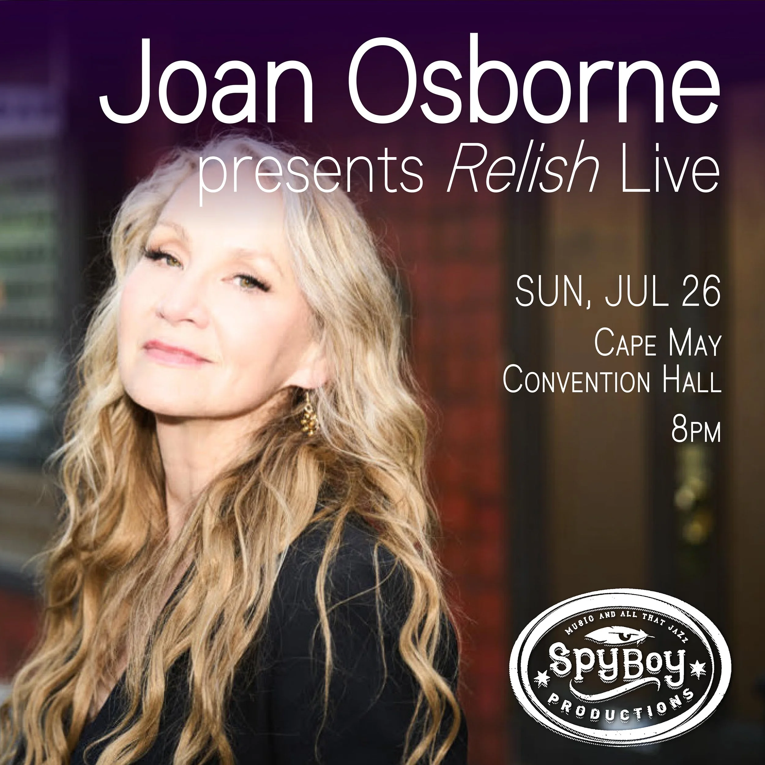 Joan Osborne presents Relish Live!