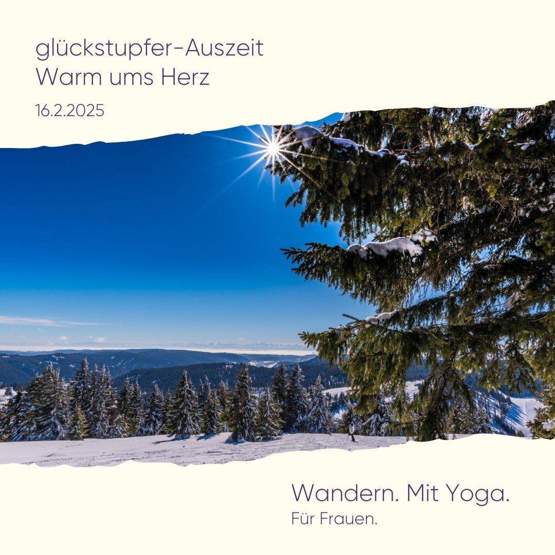 Ihr Lieben, 
dass es so viel Schnee hat, wie auf den Bildern, kann ich nicht verprechen. 😊 Da hilft nur Daumen dr&uuml;cken. Aber ich kann versprechen, dass das ein ganz besonderer Wintertag f&uuml;r Dich wird: ❄ 🌲

Du kommst bei Dir an. 
Du bist a