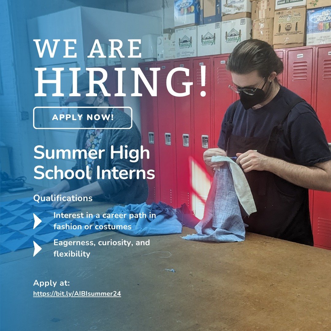 Are you looking for a unique summer opportunity? Are you curious about exploring career paths in fashion or costumes?

AIFI summer interns will get a career jumpstart into the parallel Chicago industries of fashion and costume production. We work wit