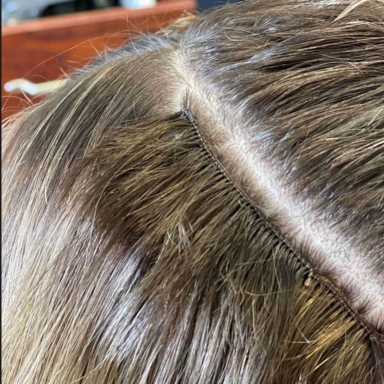 flat, crisp &amp; clean by @taylortangledhair 

There is nothing better than secure corners with no tensions/pulling. 

Clean stitches ✔️ 

Beautiful work, my friend!
